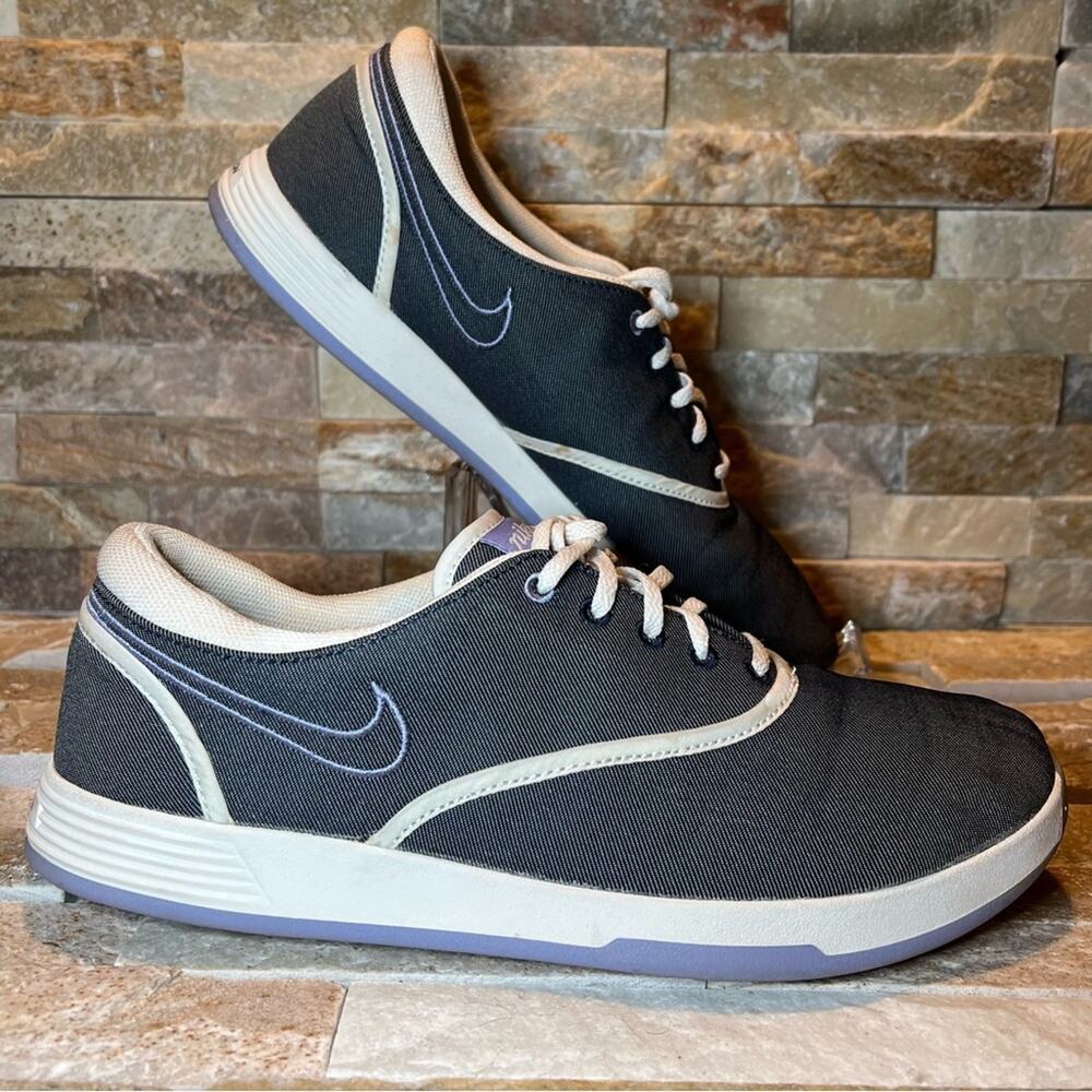 Nike Lunarlon Spike-less Gray  Golf Shoes Women’s Size 8